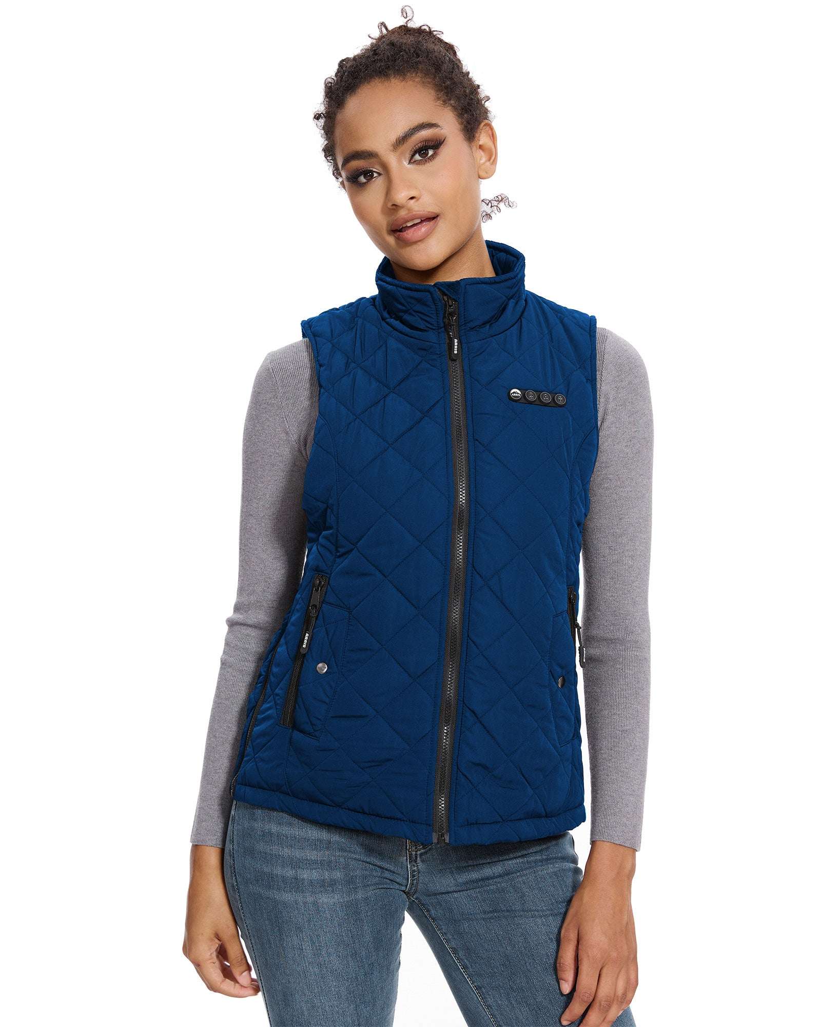 ARRIS Heated Vest for Women, 7.4V Electric Warm Vest 8 Heating Panels Size Adjustable Vest