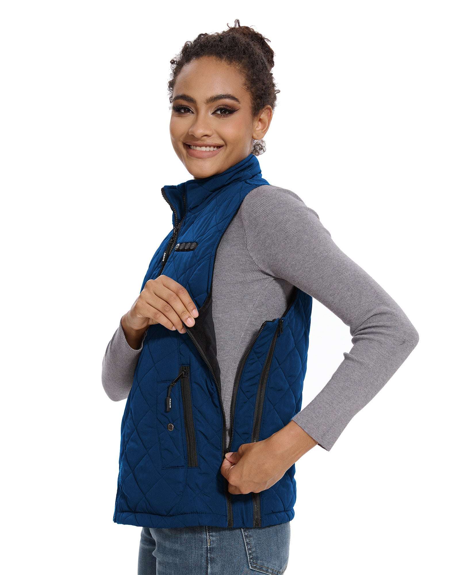 ARRIS Heated Vest for Women, 7.4V Electric Warm Vest 8 Heating Panels Size Adjustable Vest