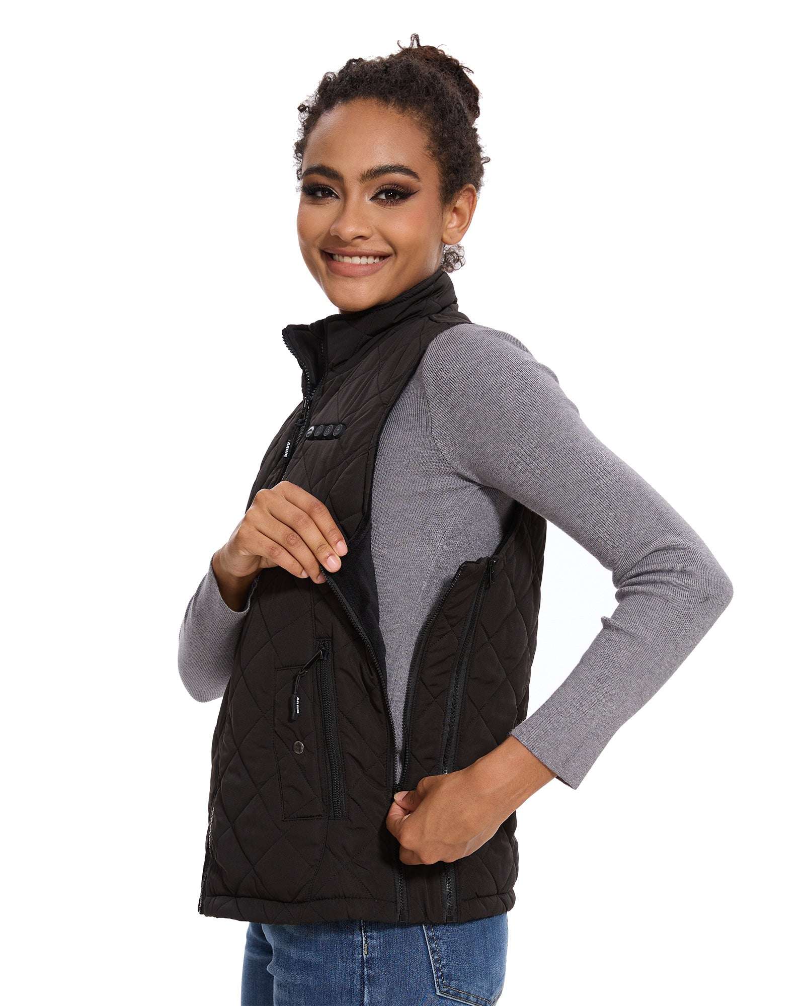 patented size adjustable heated vest