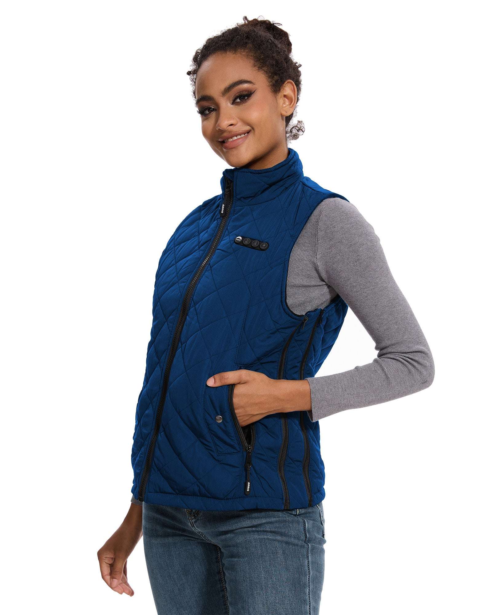 ARRIS Heated Vest for Women, 7.4V Electric Warm Vest 8 Heating Panels Size Adjustable Vest