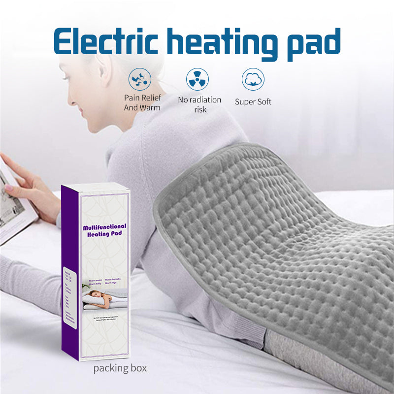 Electric Heating Pad FIR Heating Method with Timer & Temp Controller for Lower Back Pain Relief, Warmth