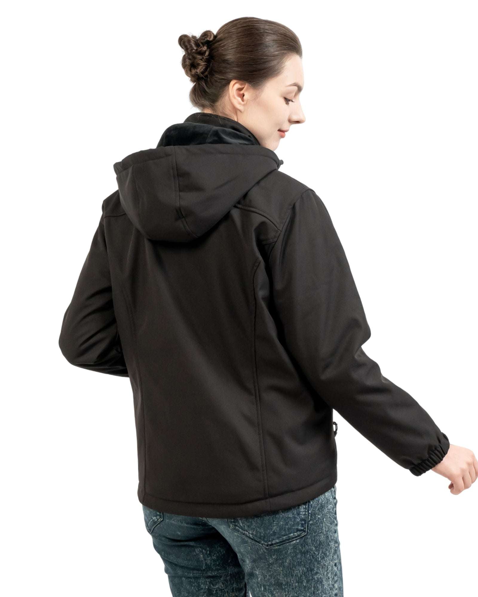 warm winter jacket with rechargeable battery