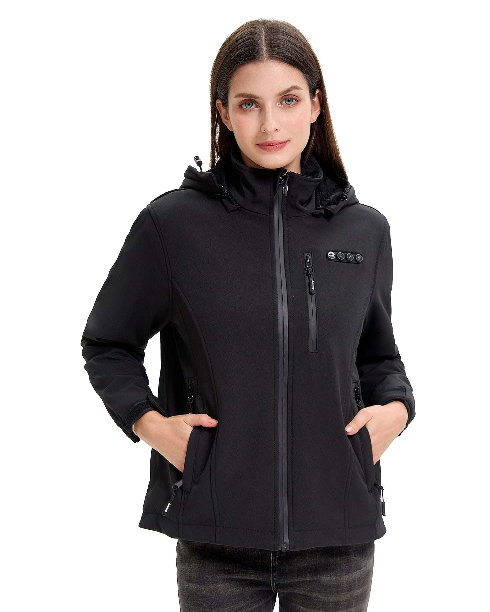 carbon fiber heated jacket for women