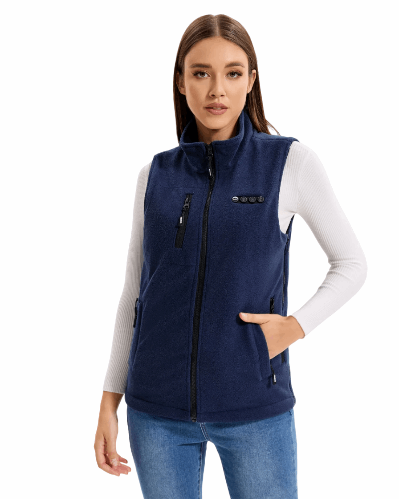 arris fleece heated vest for men in the cold winter