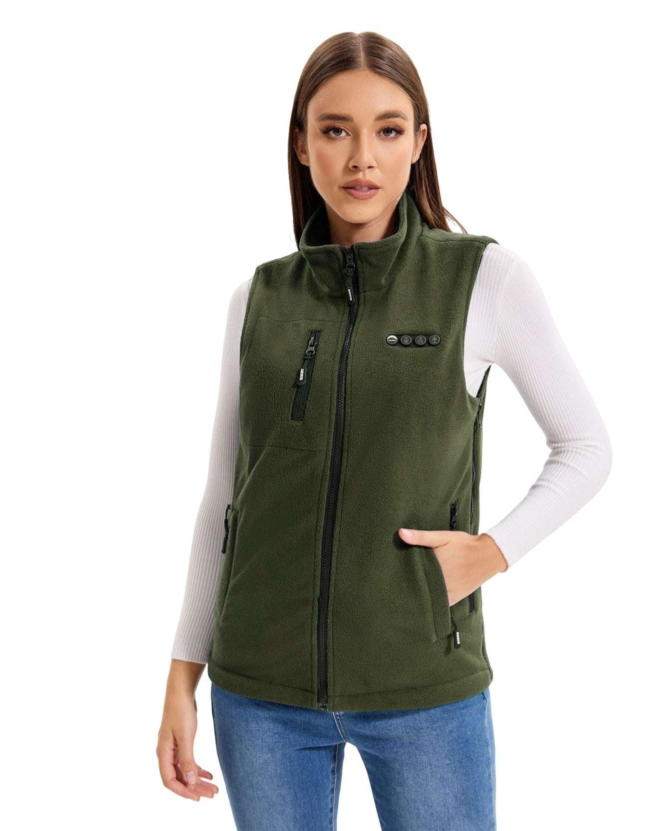 ARRIS 7.4V Fleece Heated Vest for Men + Fleece Vest for Women Holiday Boundle Sale Combo