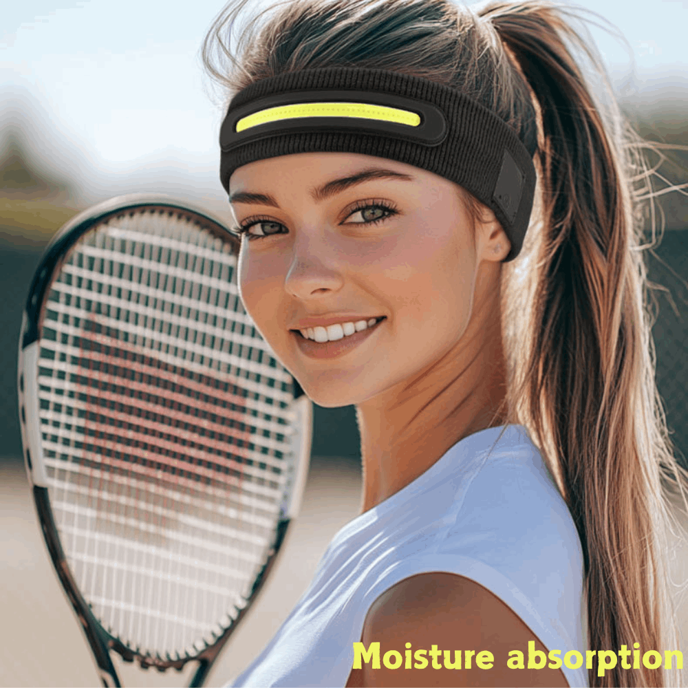 LED Rechargeable Running Headlamp Headband Waterproof 3 Modes USB Hiking Light