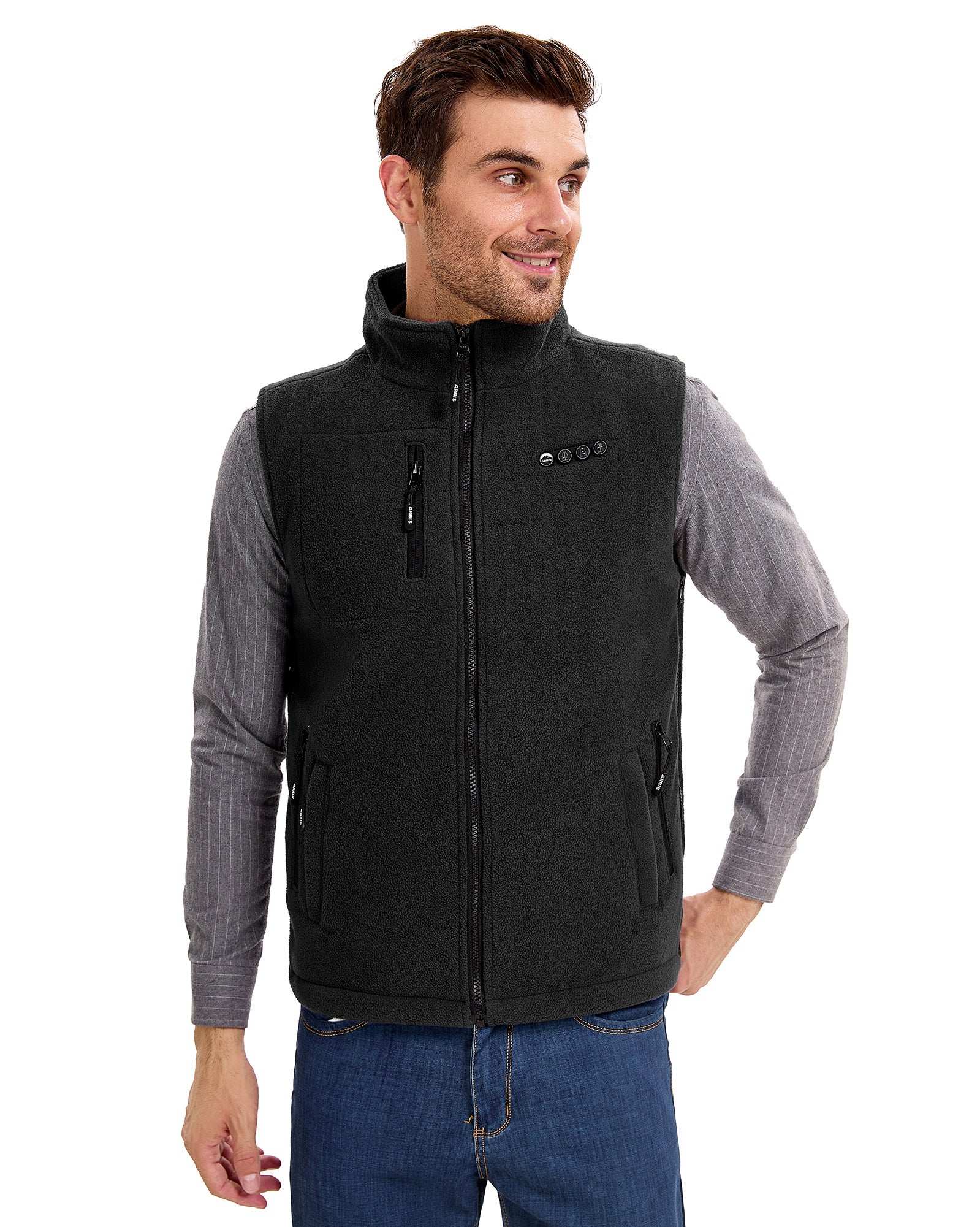 Men's warm vests that are heated