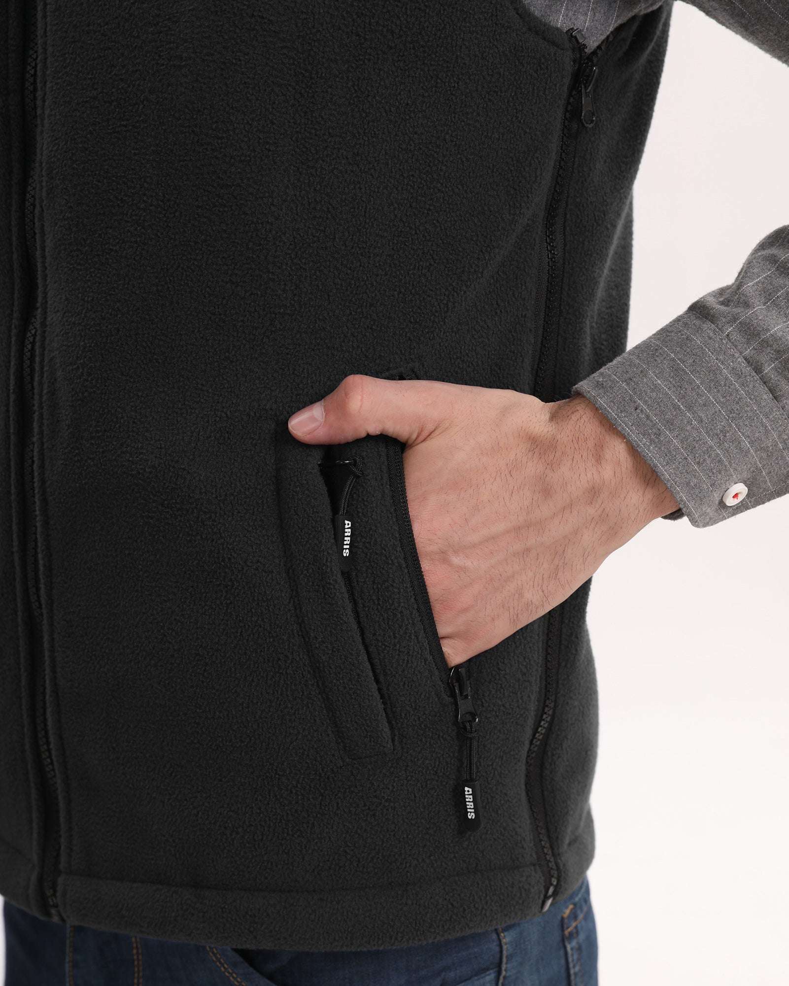 ARRIS Heated Jacket For Men+ Size Adjustable Fleece Heated Vest for Men Holiday Bundle Sale