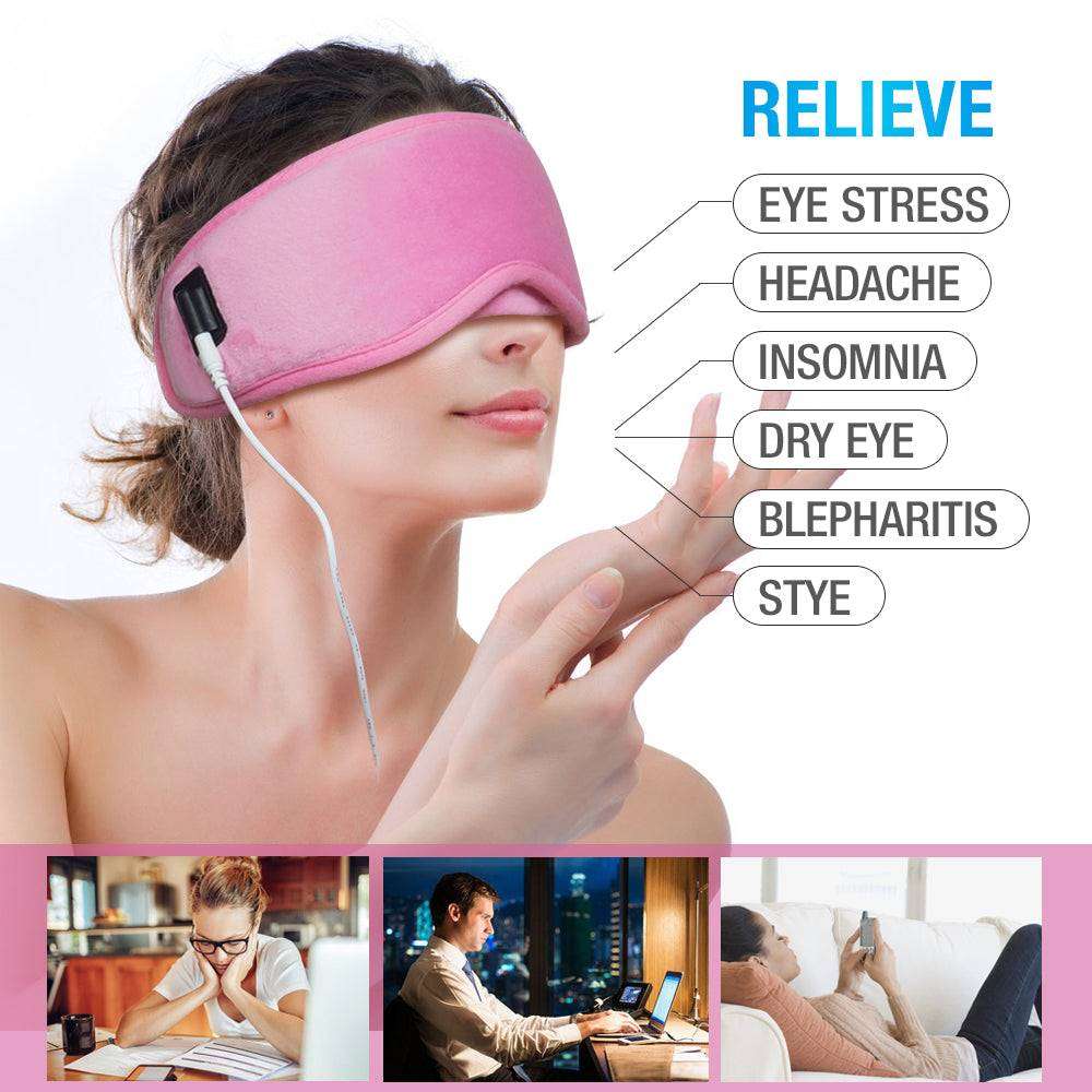 ARRIS Electric USB Heated Eye Mask with 5 Temperature Control