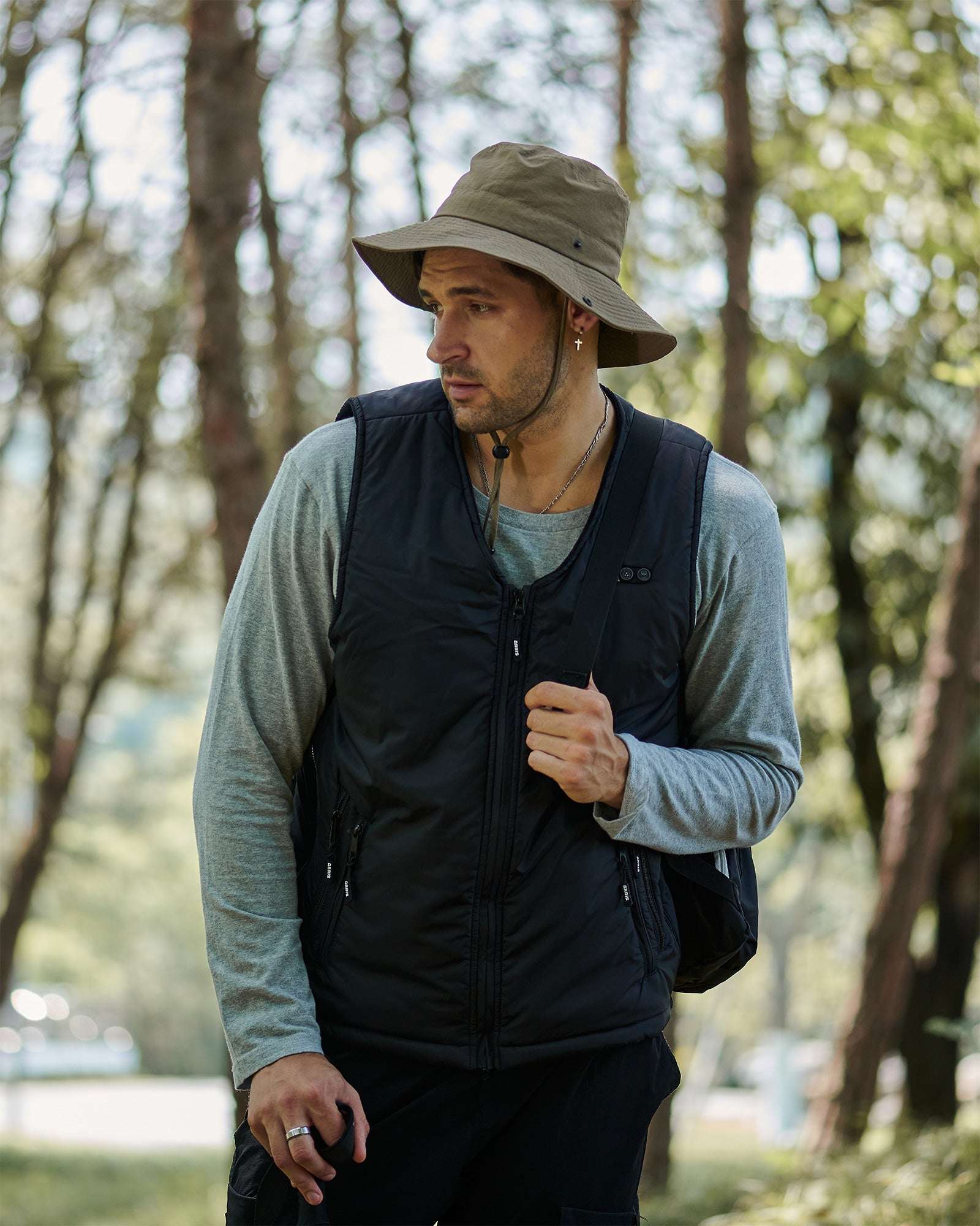 ARRIS Heated Vest Size Adjustable 7.4V 7500mah Battery Warm Vest for Men