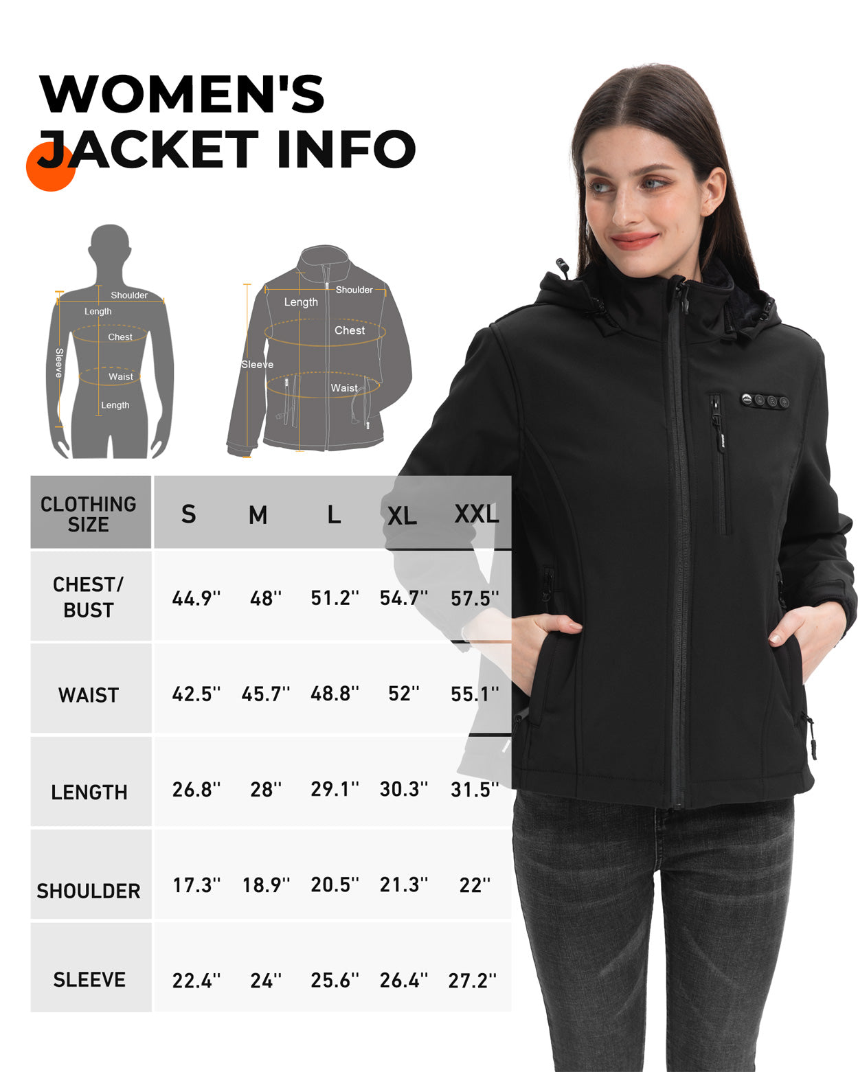 ARRIS Heated Jacket for Women