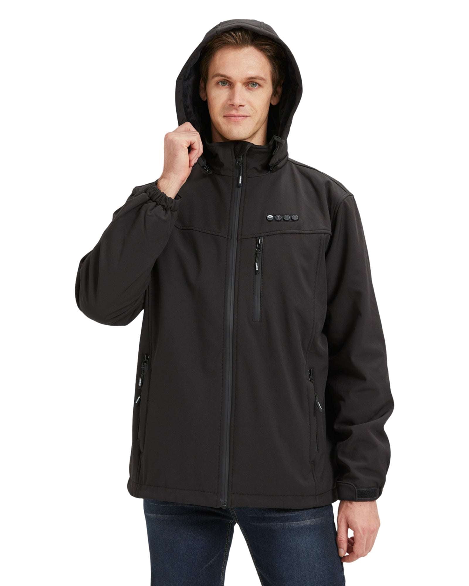 men's jackets that are heated by portable power bank