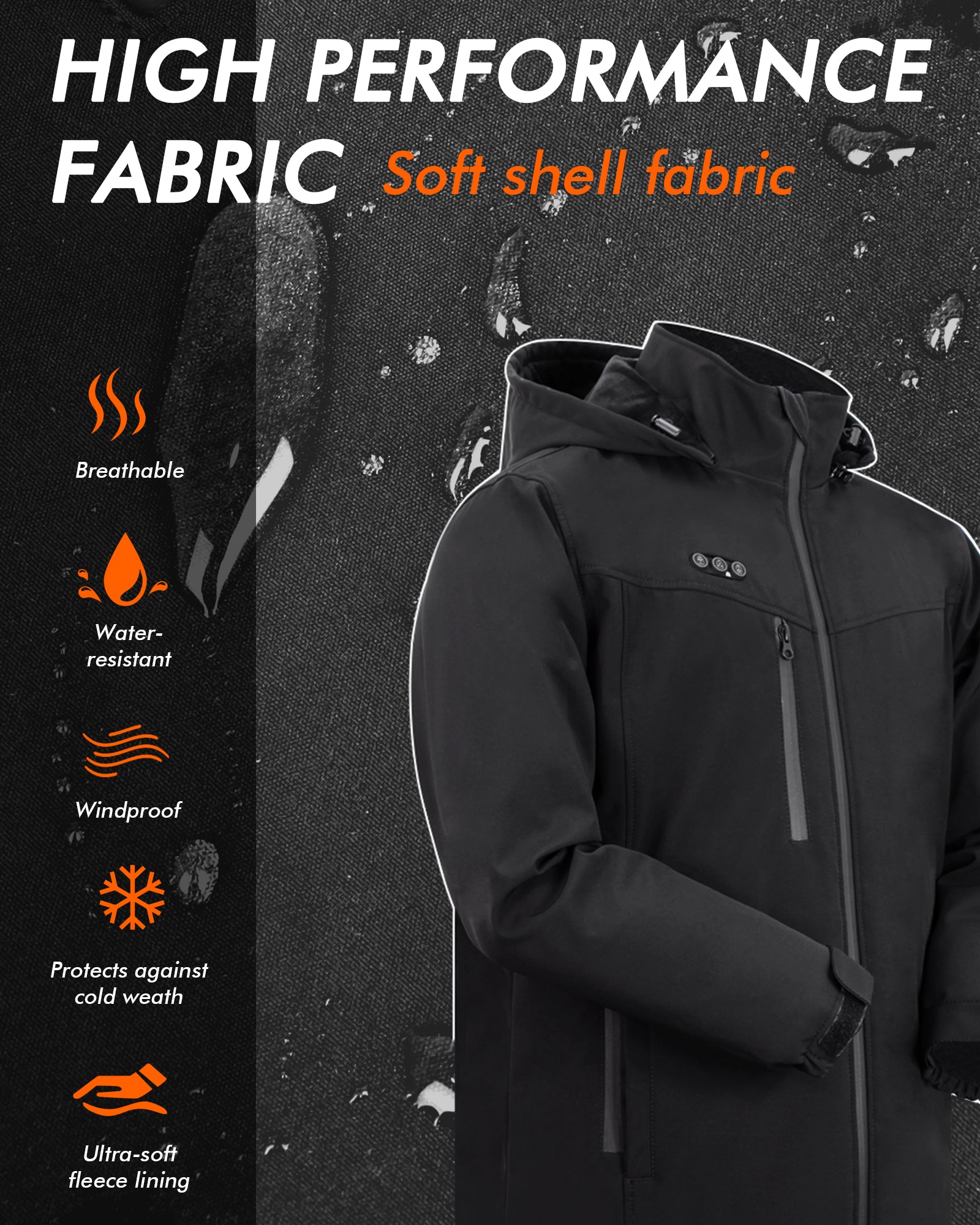 Battery Heated Jacket for Men