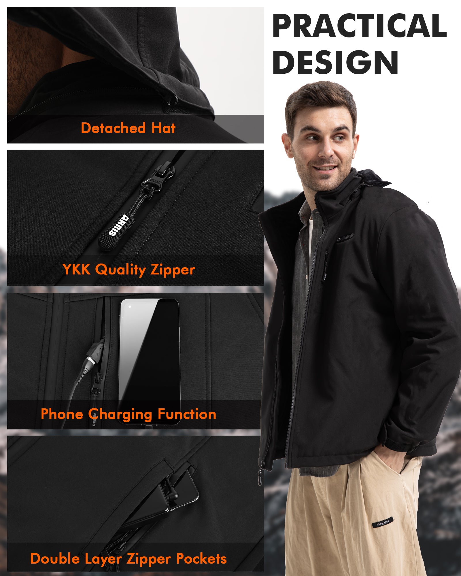 ARRIS Heated Jacket Softshell Heated Jacket