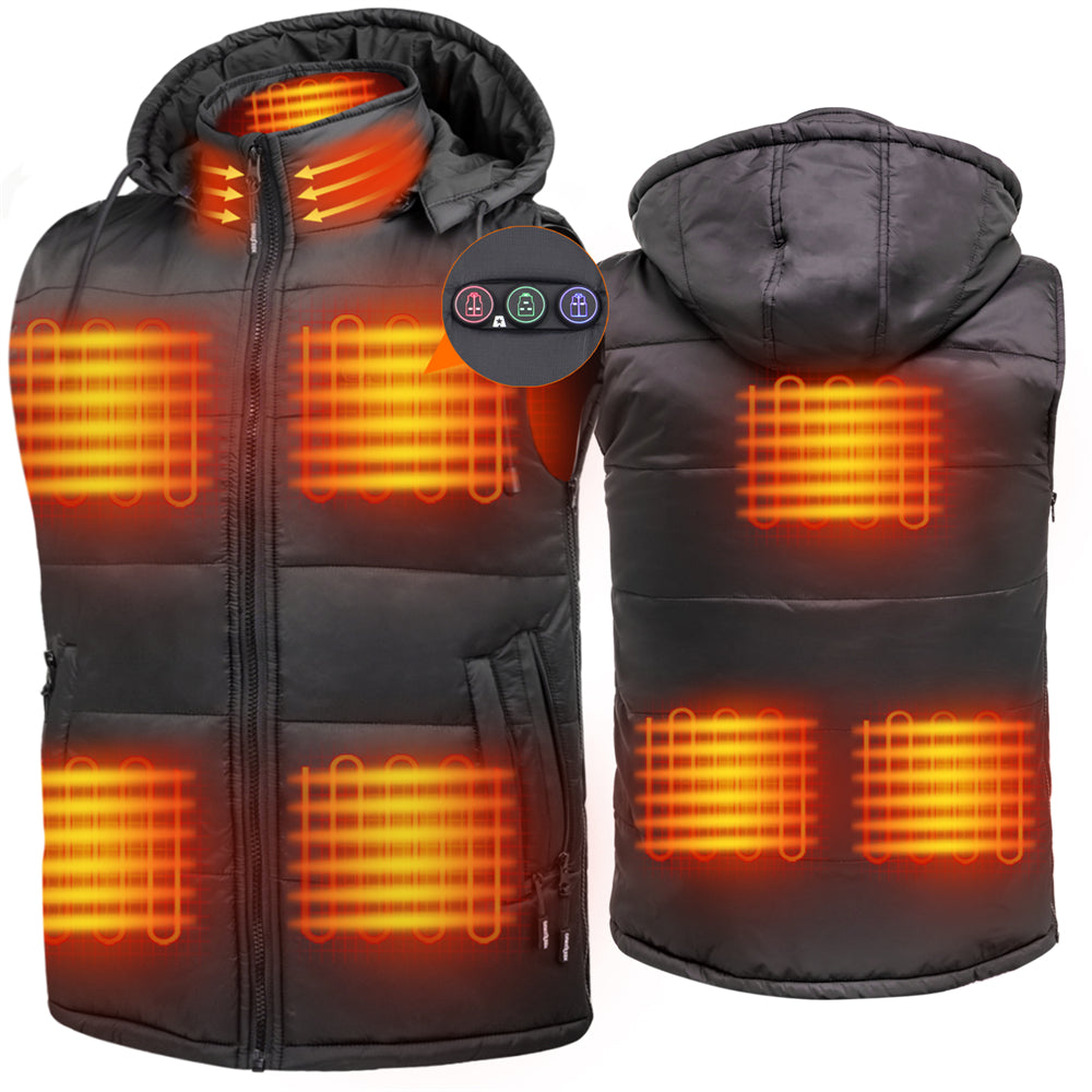 Cotonie Heated Vest for Men & Women Outdoor Warm Clothing Heated for Riding  Skiing Fishing Heated for Winter (No Battery Pack)