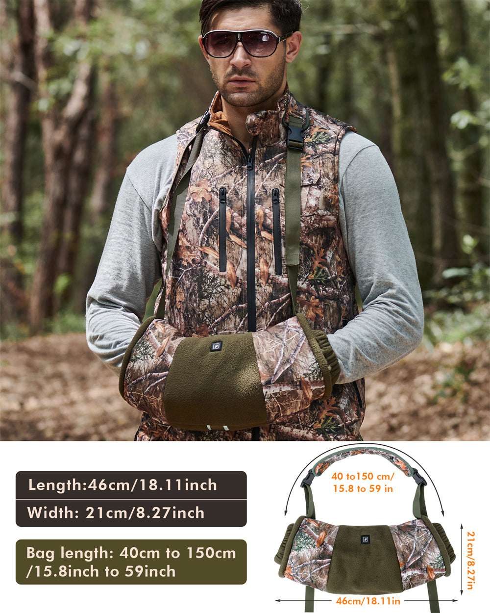 heated hunting hand muff