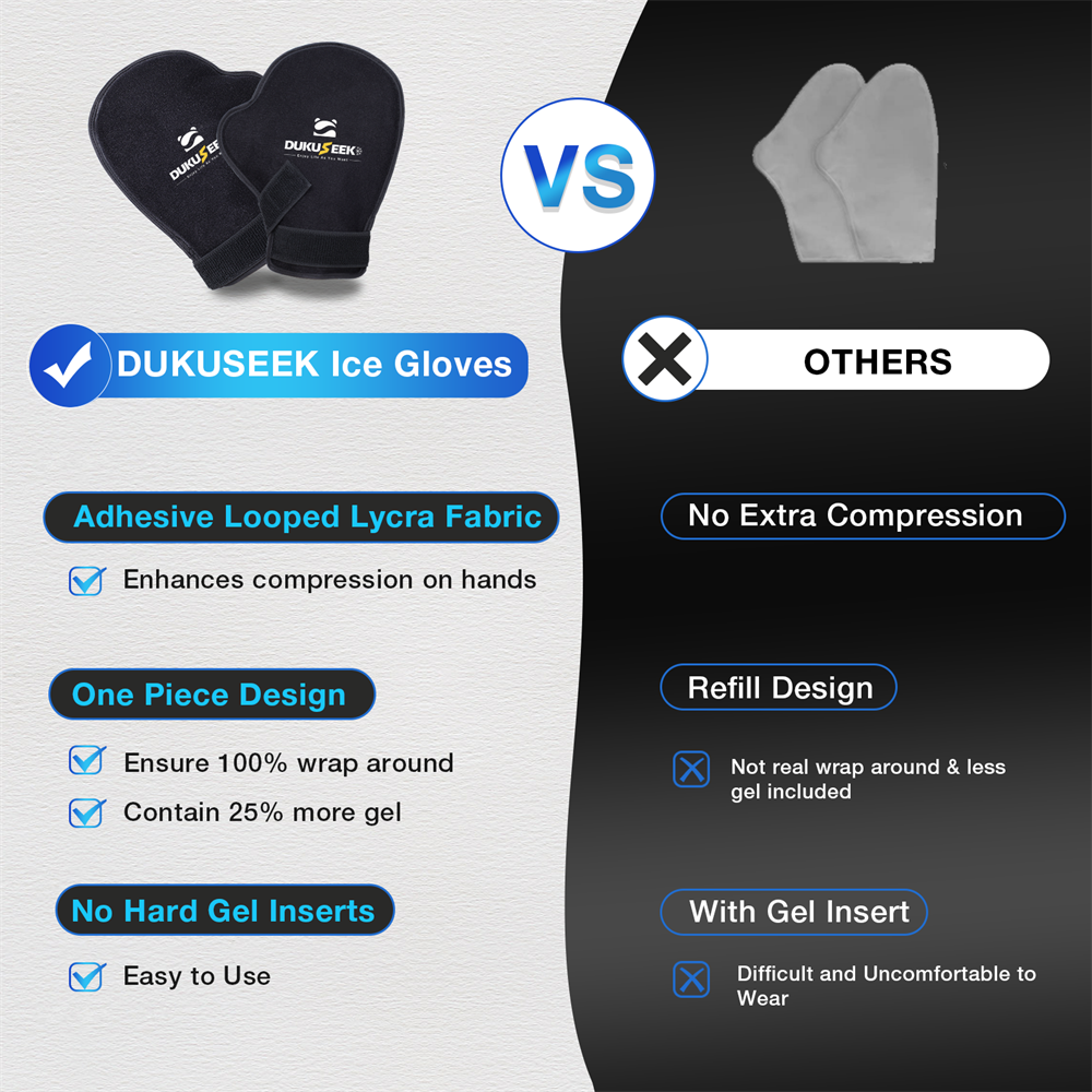 DUKUSEEK Hand Ice Pack vs others