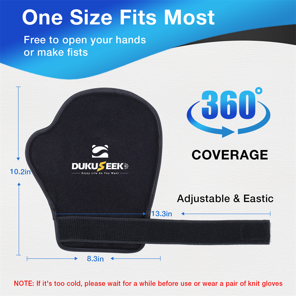DUKUSEEK hand ice pack gloves one size fits most