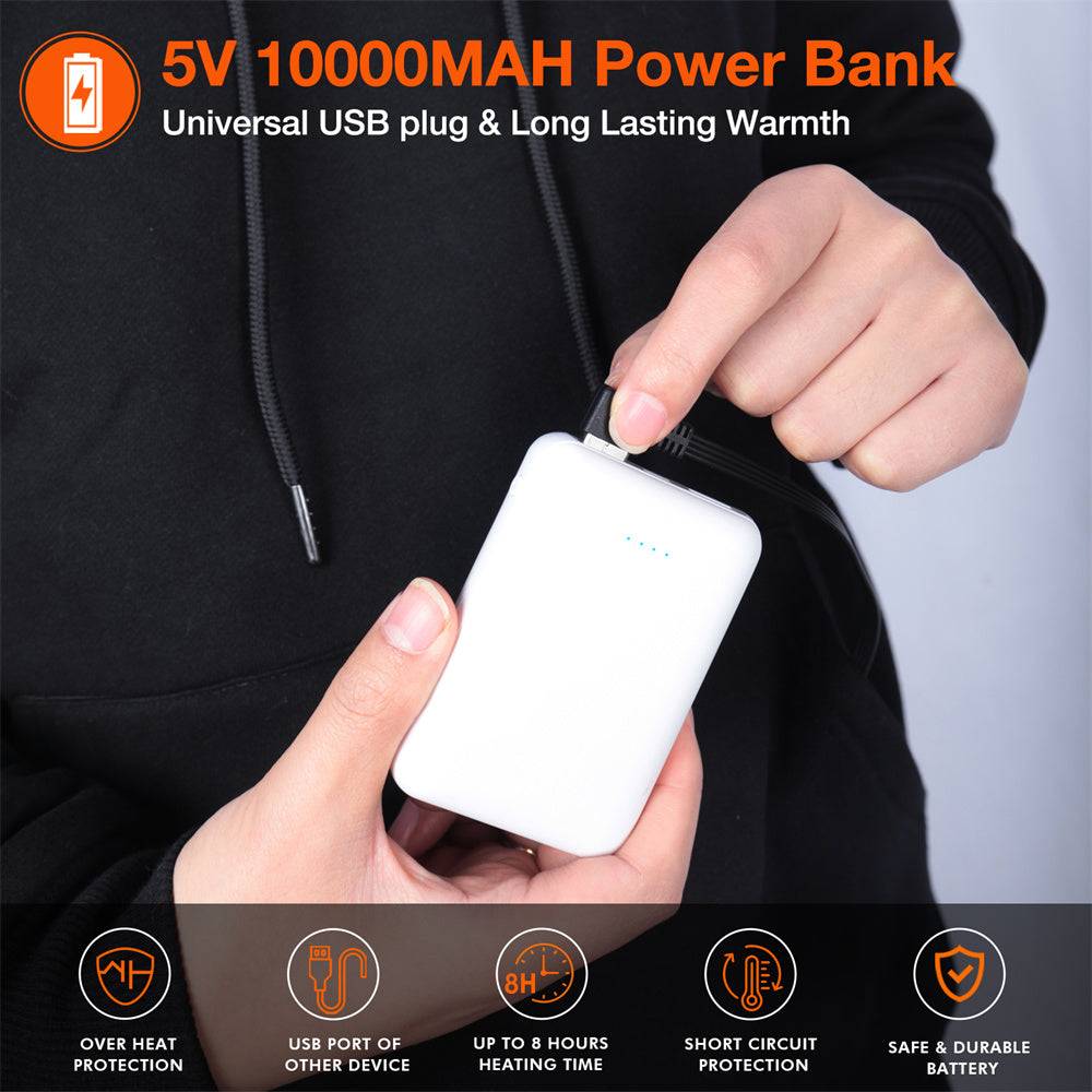 ARRIS Heated Hoodie Pullover Hoodie for Men with a 5V 10000mAh Rechargable Battery