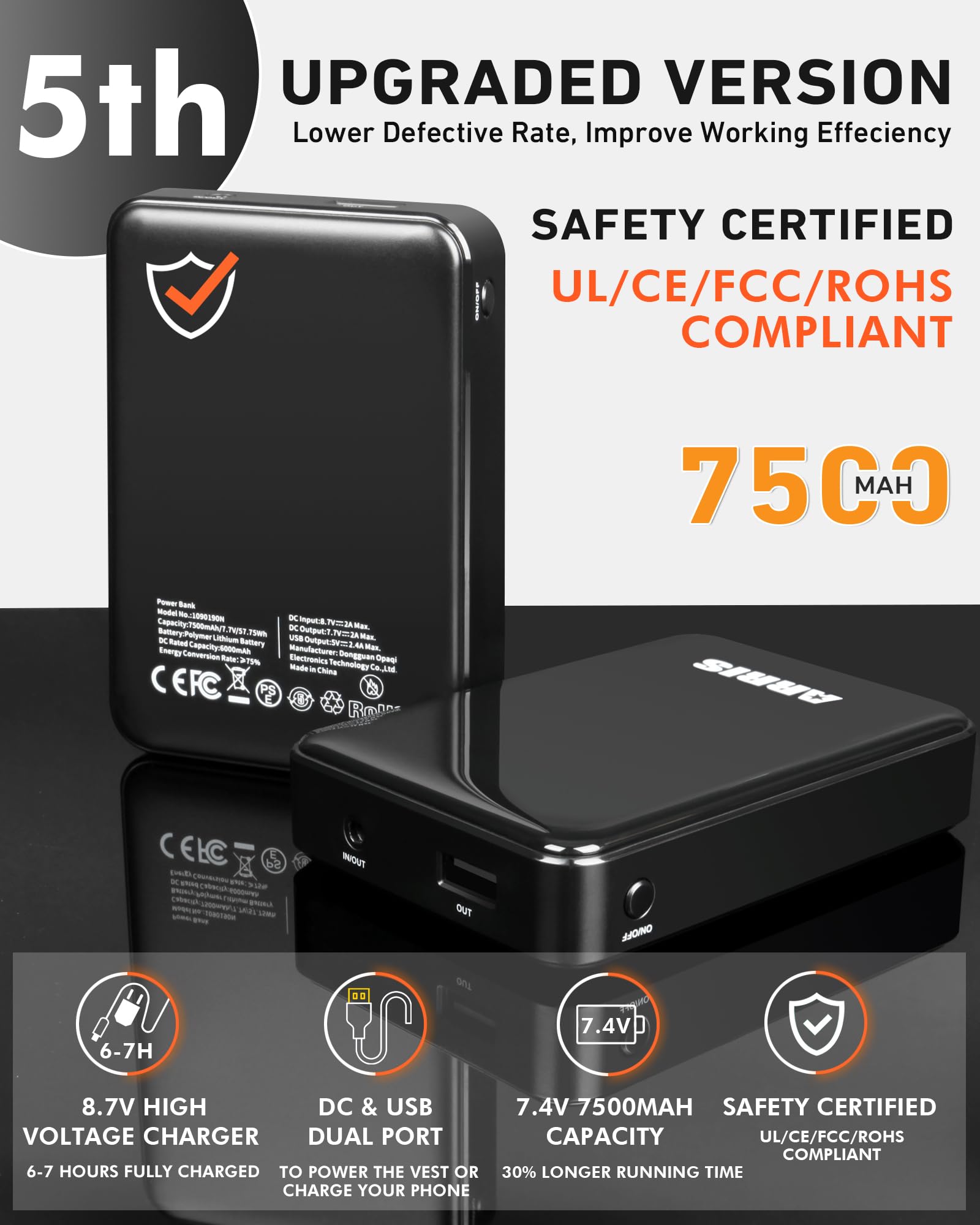 BATTER YFOR ARRIS FLEECE HEATED VEST FOR WOMEN