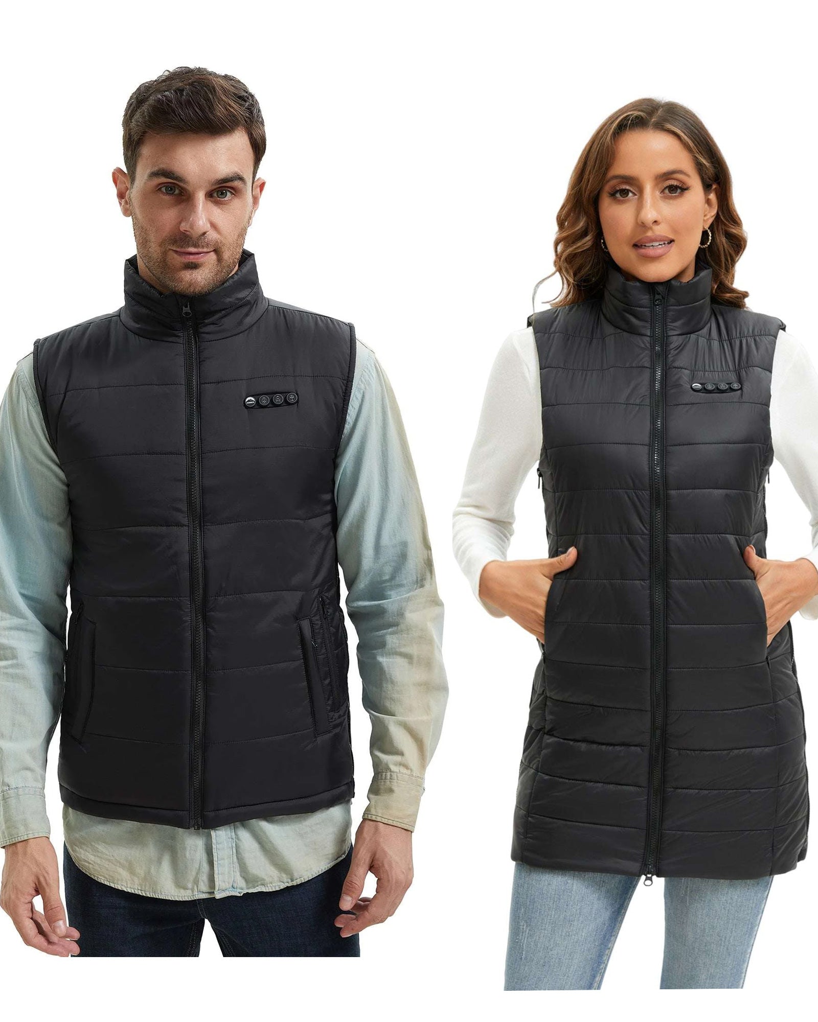 ARRIS Graphene-Enhanced Heated Vest Combo 12V Mens Heated Vest+7.4V Womens Heated Vest