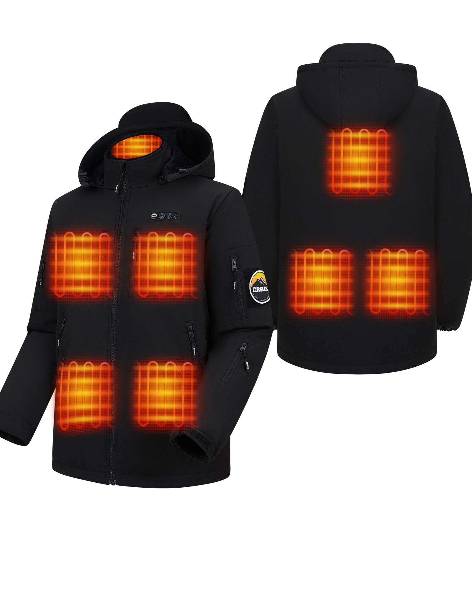 NEW ARRIS 12V Graphene Heated Softshell Jacket for Men