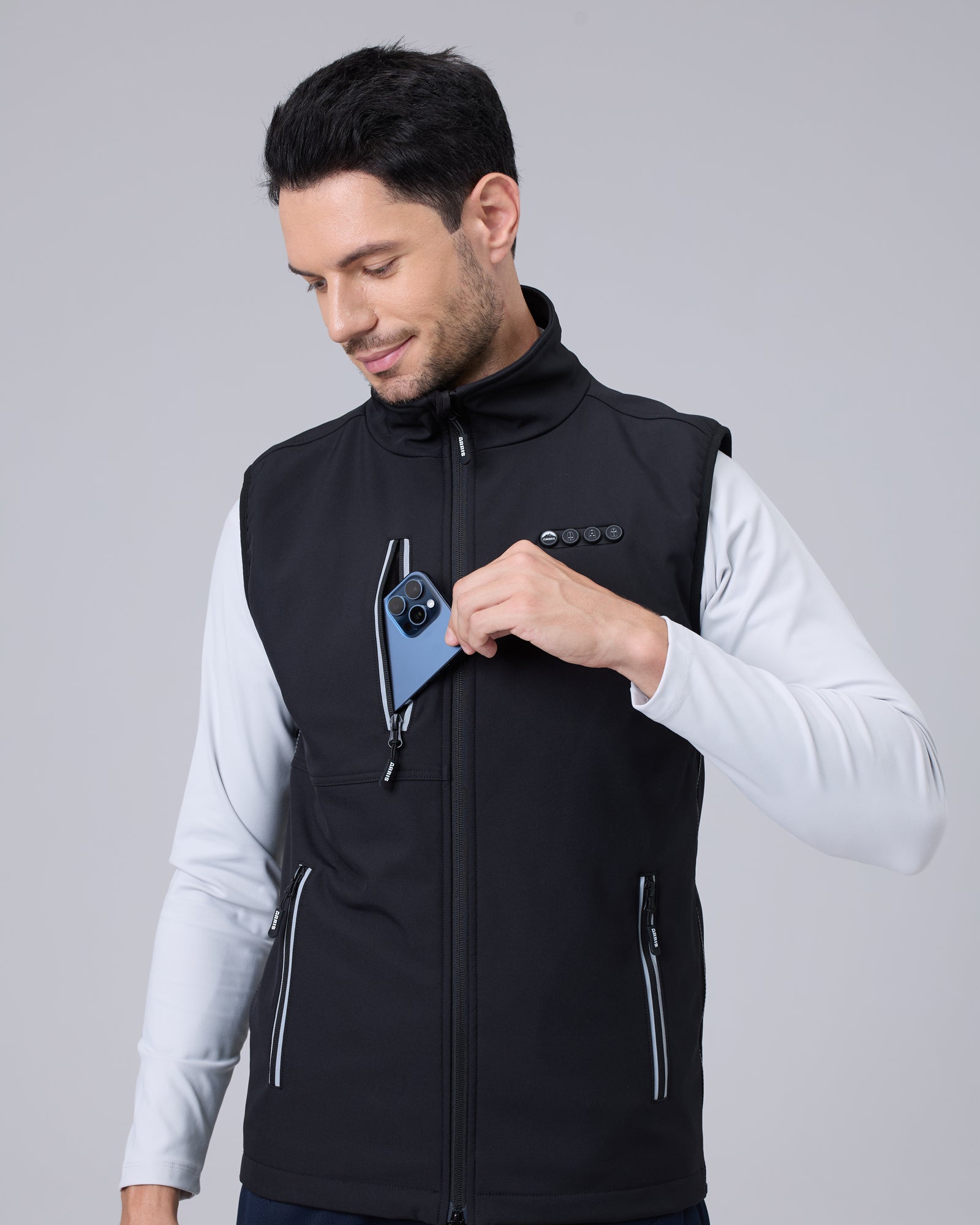 ARRIS Golf Heated Vest for Men – 8 Heating Zones Softshell Performance Vest