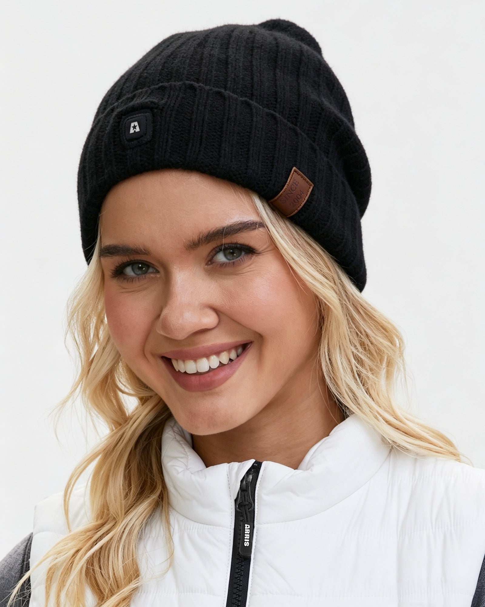 ARRIS Heated Hat, Electric Winter Heated Beanie Hat with 7.4V Rechargeable Battery for Men Women