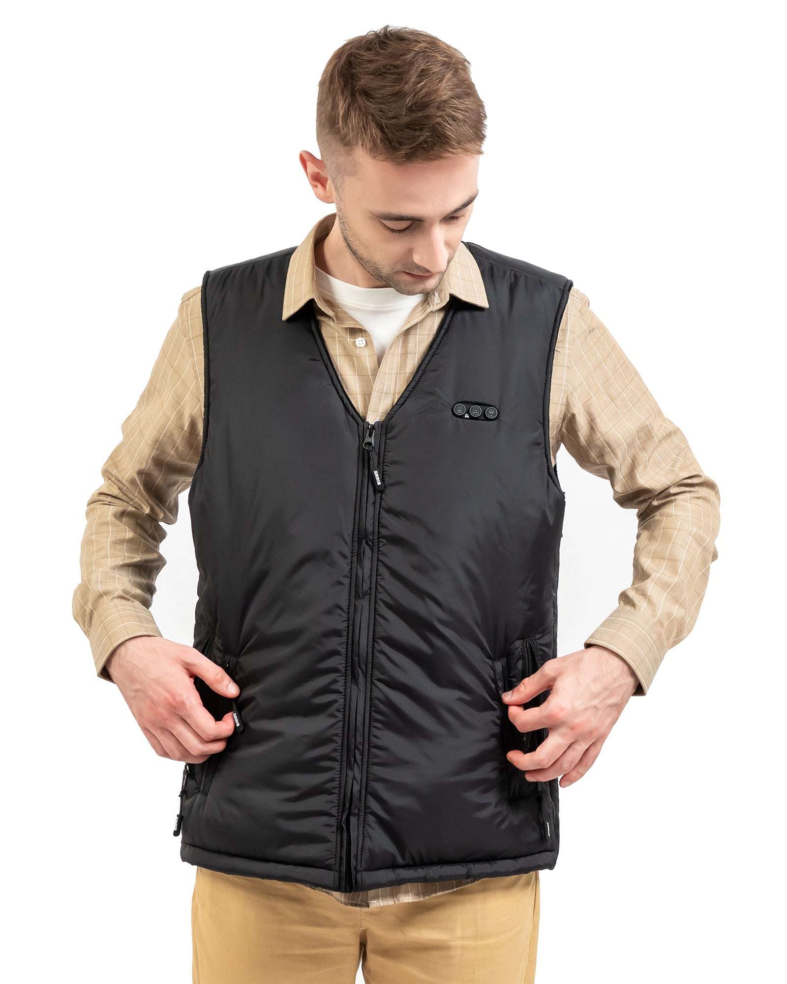 ARRIS Heated Vest Size Adjustable 7.4V 7500mah Battery Warm Vest for Men