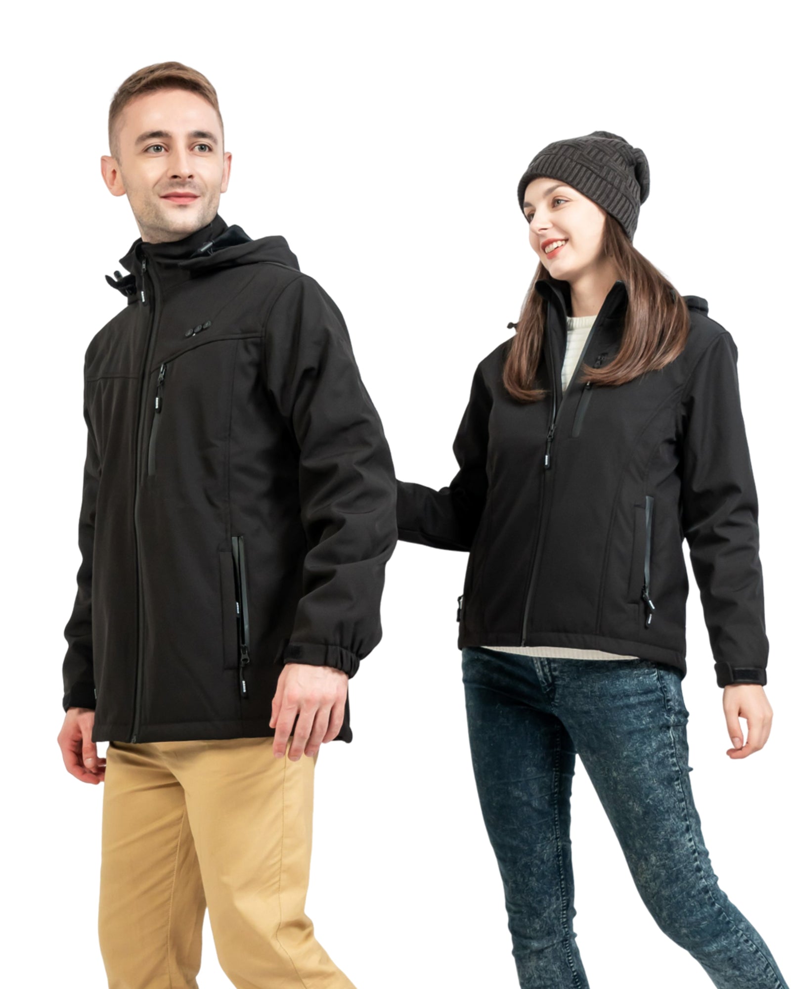warm jackets that are heated by portable power bank