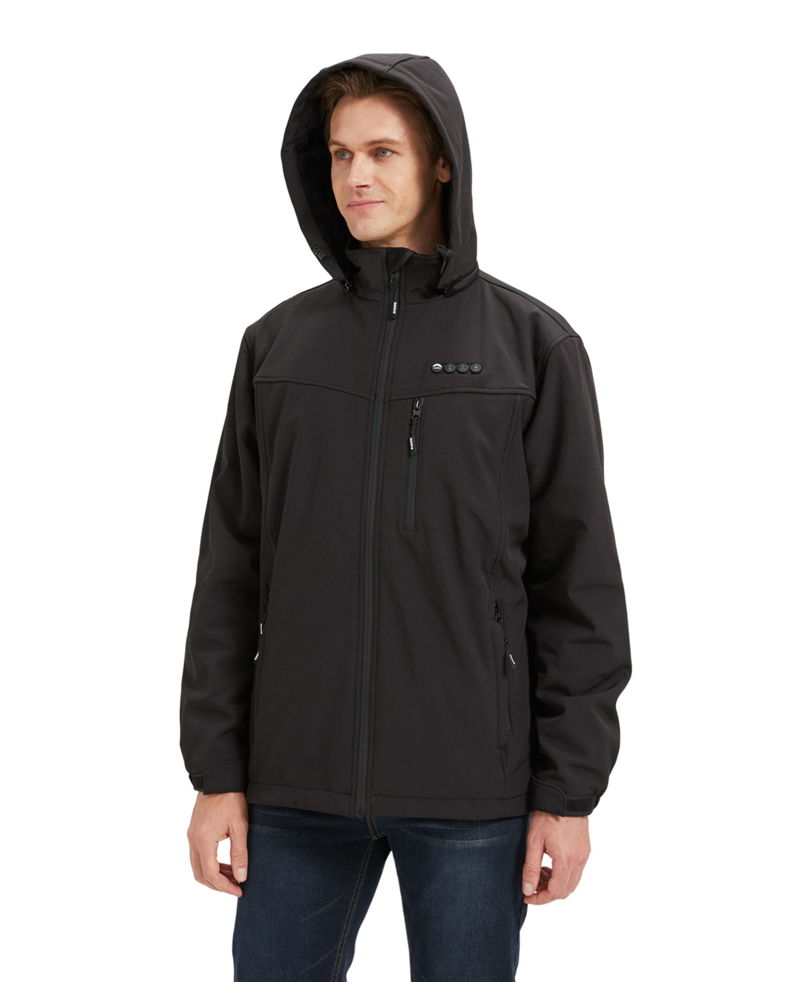 warm jacket with smart heating controllers