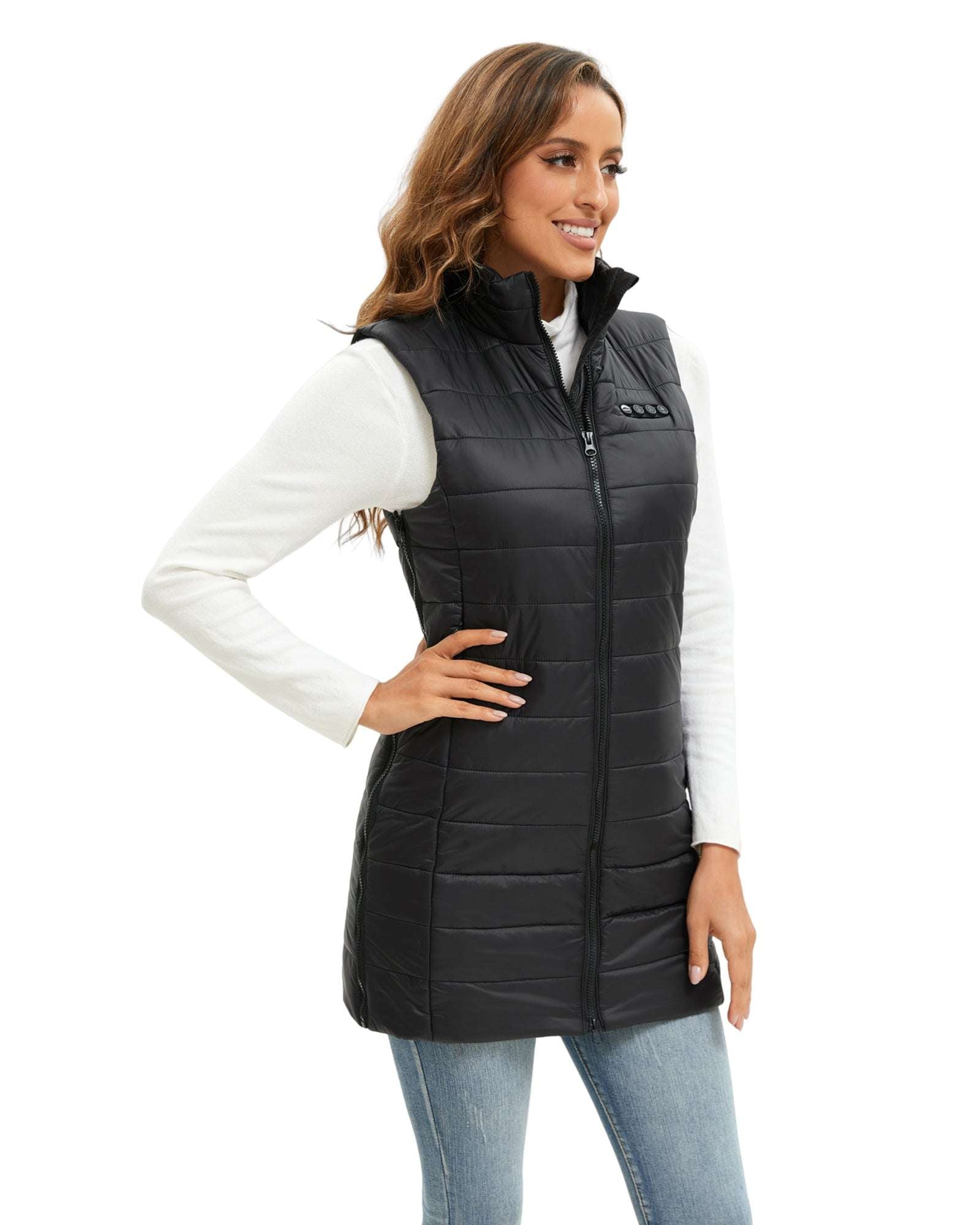 new launch beautiful body shaped heated vest