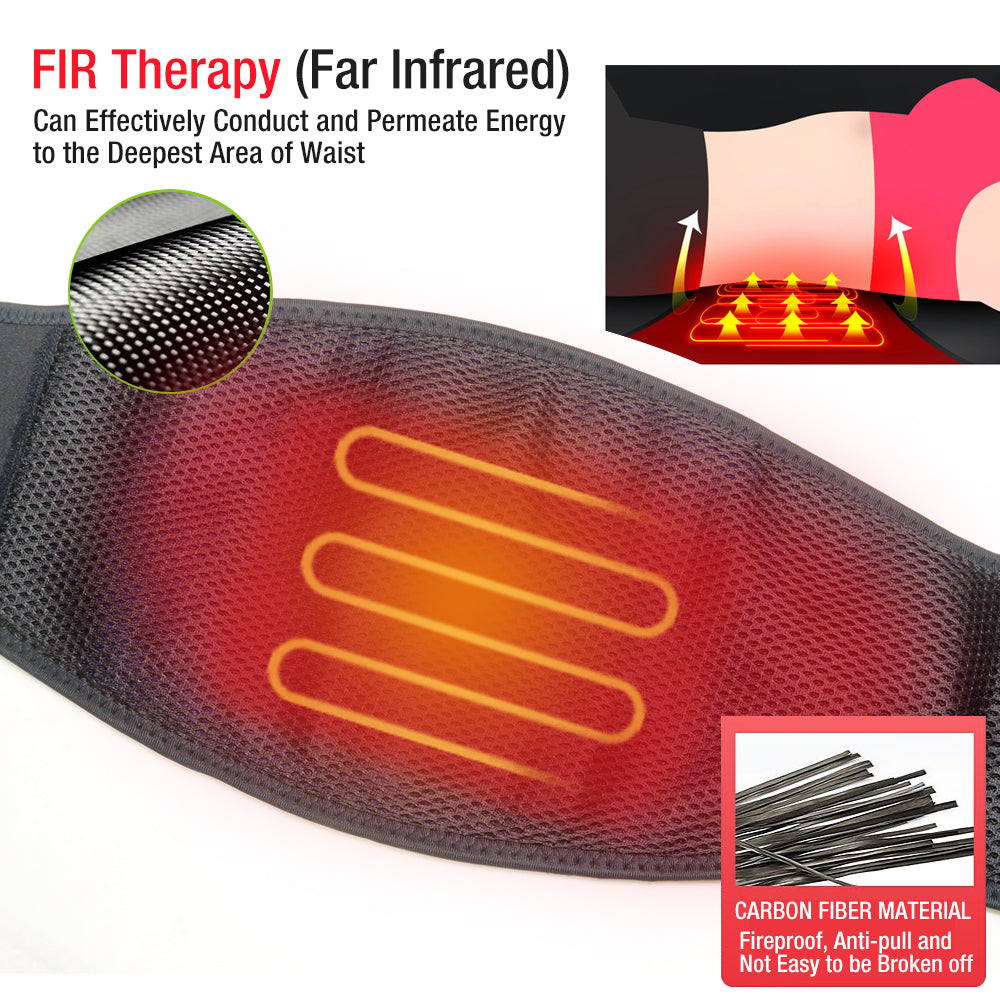 ARRIS Heating Waist Belt/Heated BackStraps for Back Pain Relief with Battery