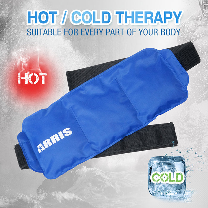 Arris Ice Packs for Waist Injuries Reusable Small Hot Cold Therapy Gel Ice Pack with Adjustable Strap for Pain Relief XA0022