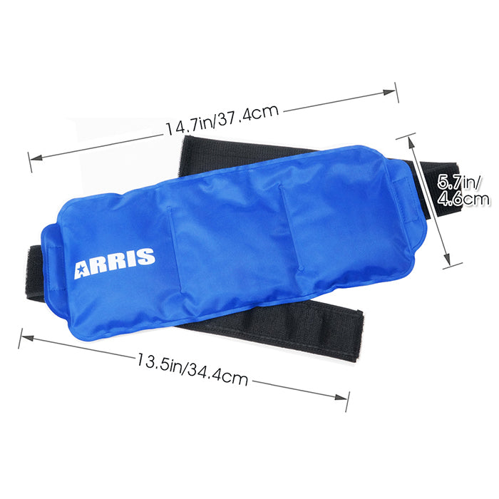 Arris Ice Packs for Waist Injuries Reusable Small Hot Cold Therapy Gel Ice Pack with Adjustable Strap for Pain Relief XA0022