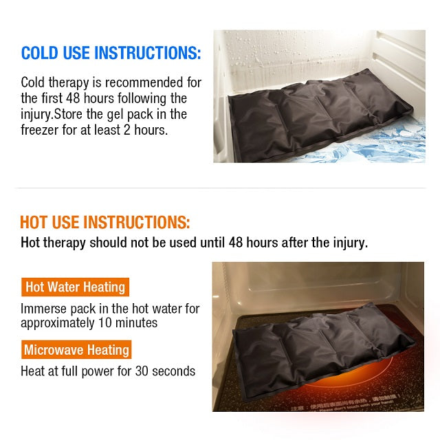 how to use the gel pack in hot & cold therapy