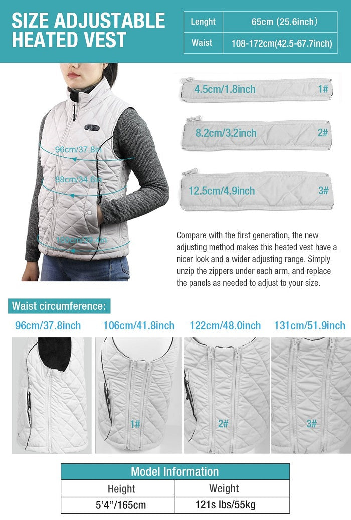 Extend Panel for Women heated vest XA0082