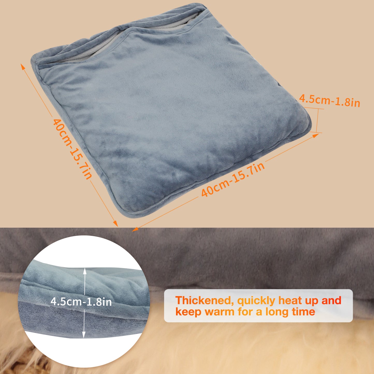 ARRIS Electric Heated Foot Warmers for Men and Women Foot Heating Pad with 3 Temperatures