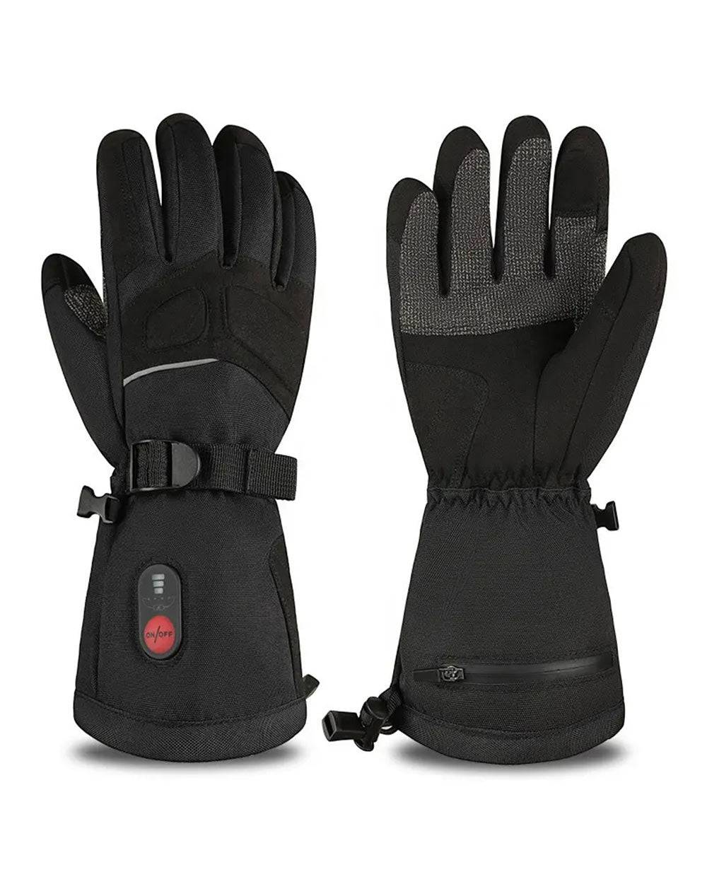 ARRIS 7.4V Heated Gloves for Men Windproof Warm Duty Leather Insulated Non-Slip Wear-Resistant with 2200mAh Rechageable Batteries