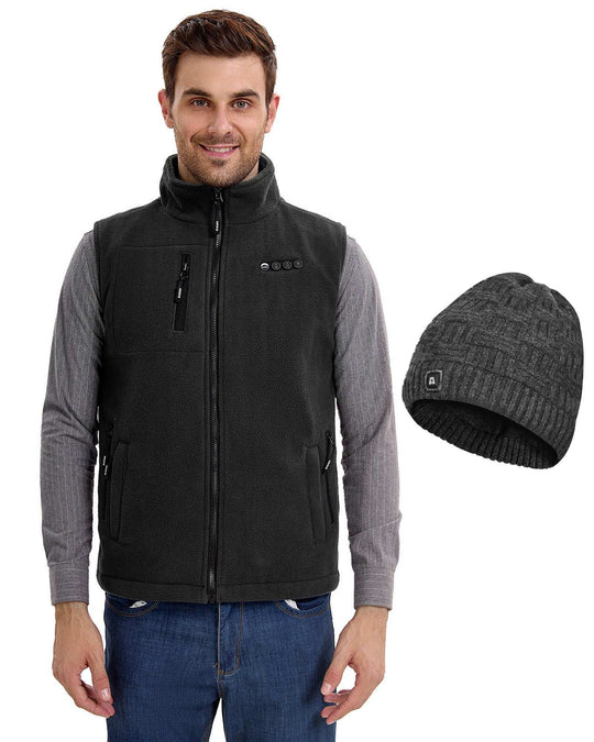 ARRIS Fleece Heated Vest + Heated Hat Holiday Sale Combo for Hiking Cycling