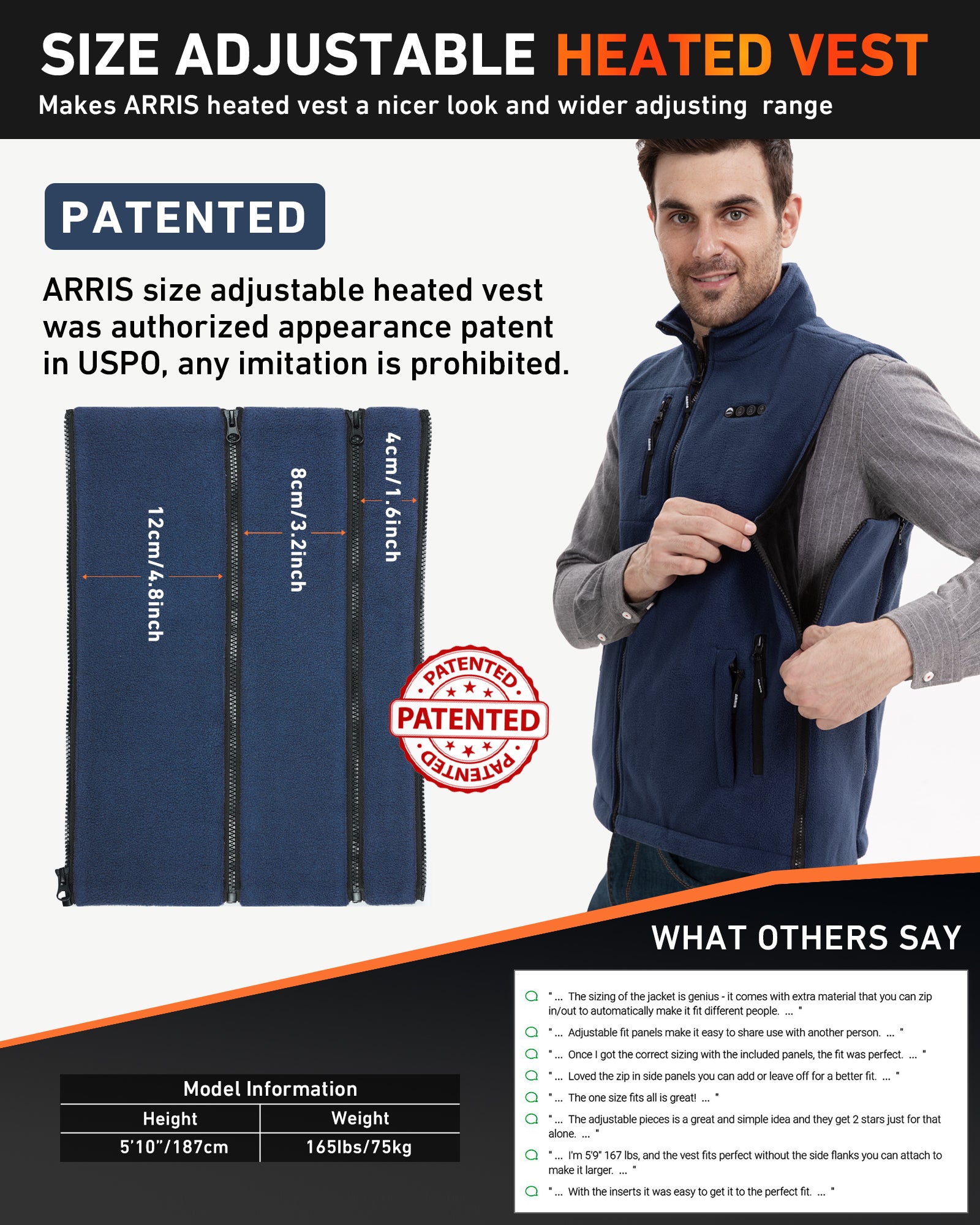 Men's heated vest on Sale