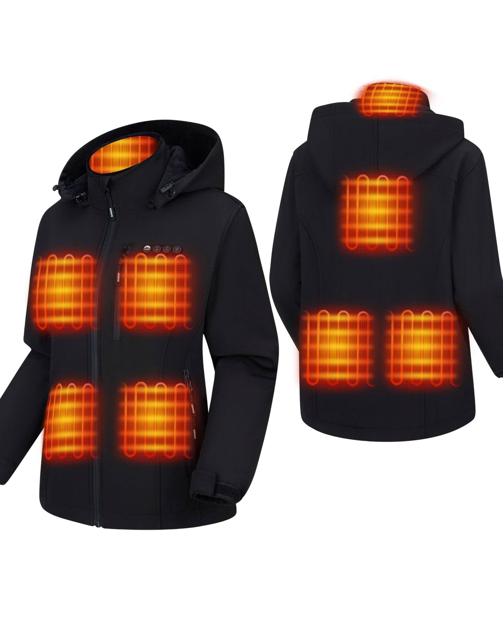 ARRIS Women’s Heated Softshell Jacket with 7.4V Battery