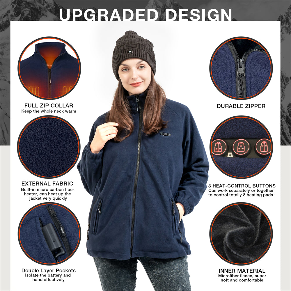 2023 upgraded arris fleece jacket for women