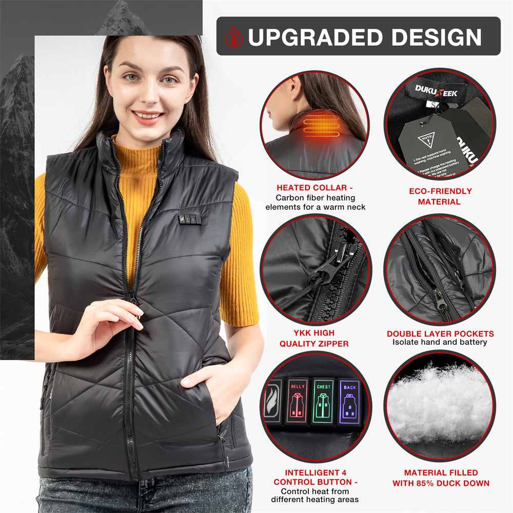 DUKUSEEK lightweight heated vest upgraded design