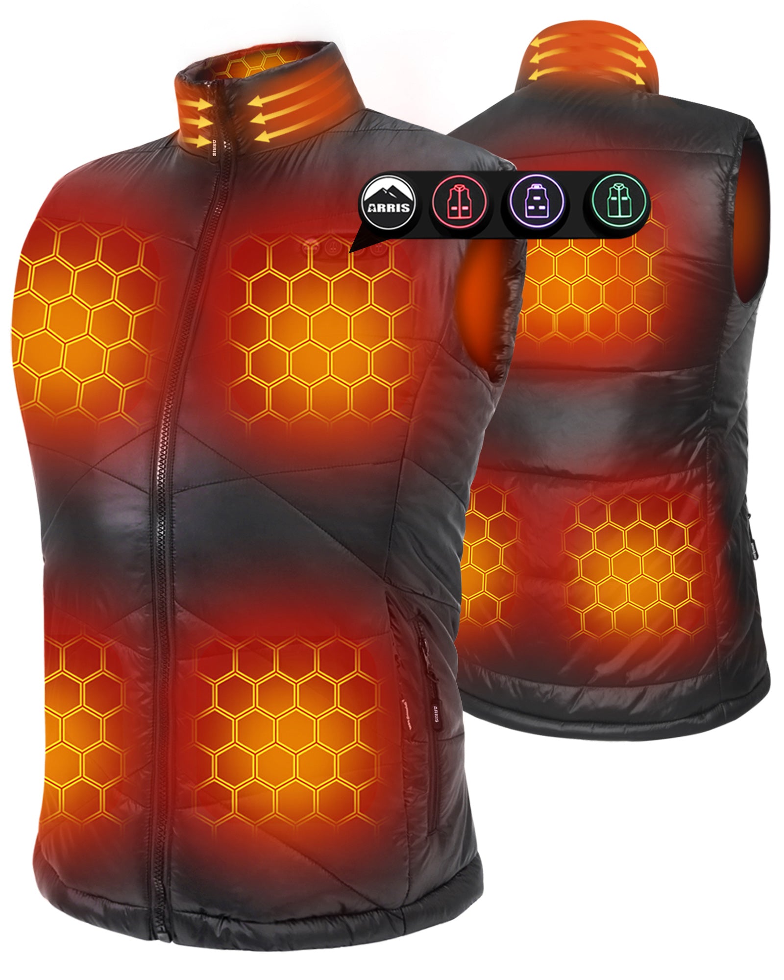 ARRIS 12V Womens Heated Puffer Vest Lightweight Electric Heating Vests