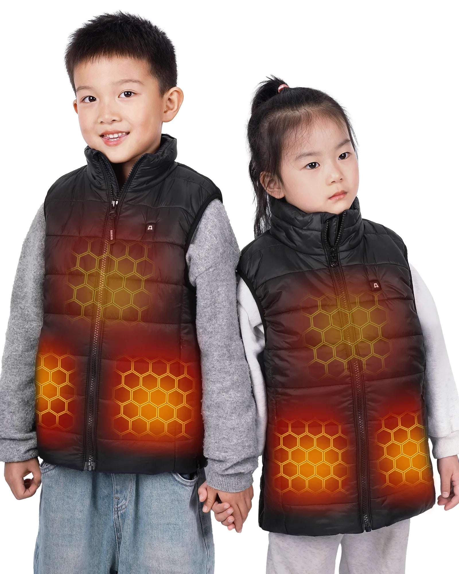 ARRIS Kids Heated Vest Boys Girls Waterproof Lightweight Electric Warming Vest with Battery Pack