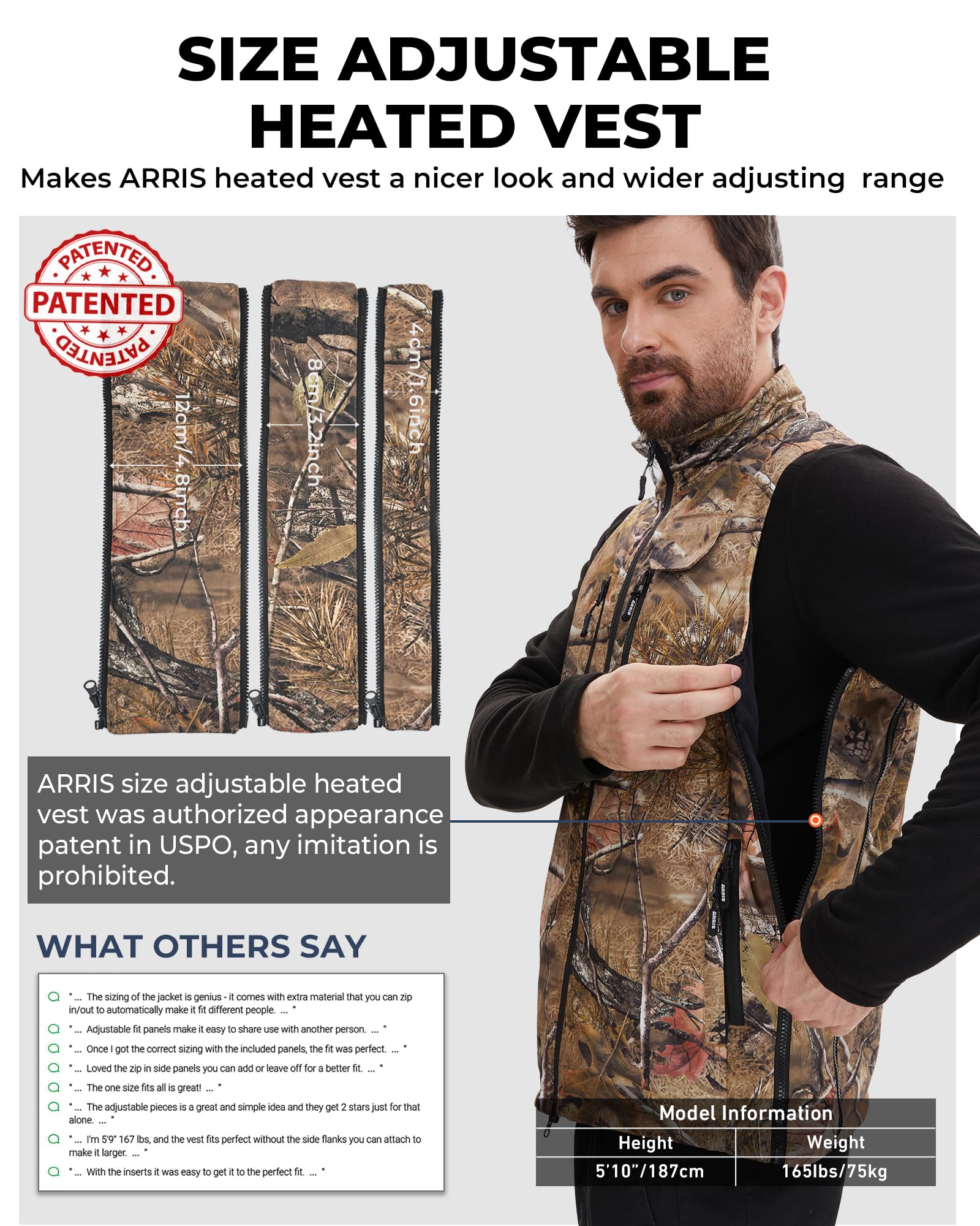 heated vest for hunting and fishing