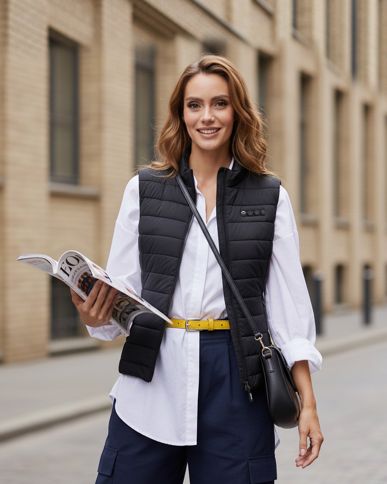 ARRIS 12V Graphene Heated Vest for Women Size Adjustable