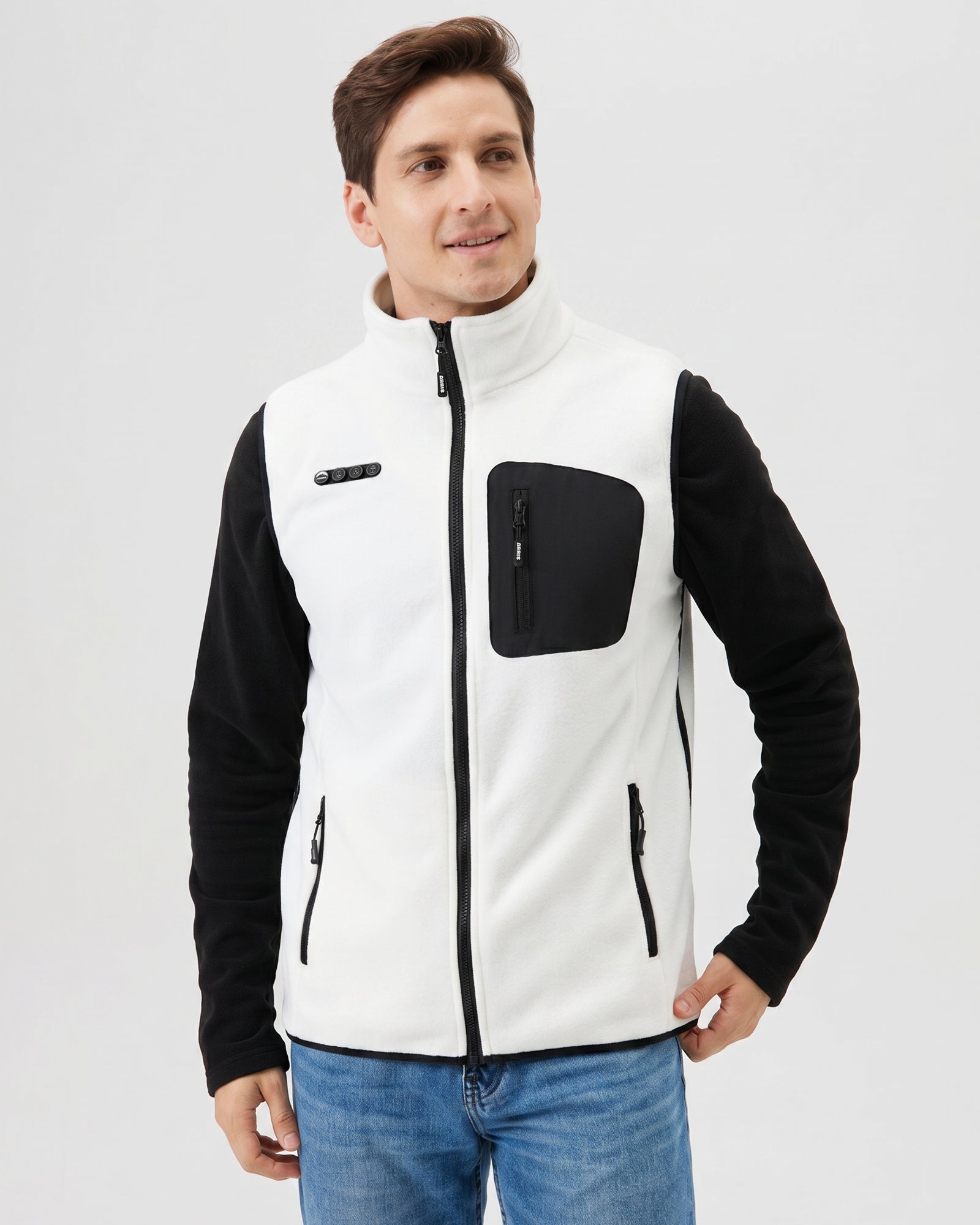 ARRIS Fleece Heated Vest with 12V Battery Size Adjustable