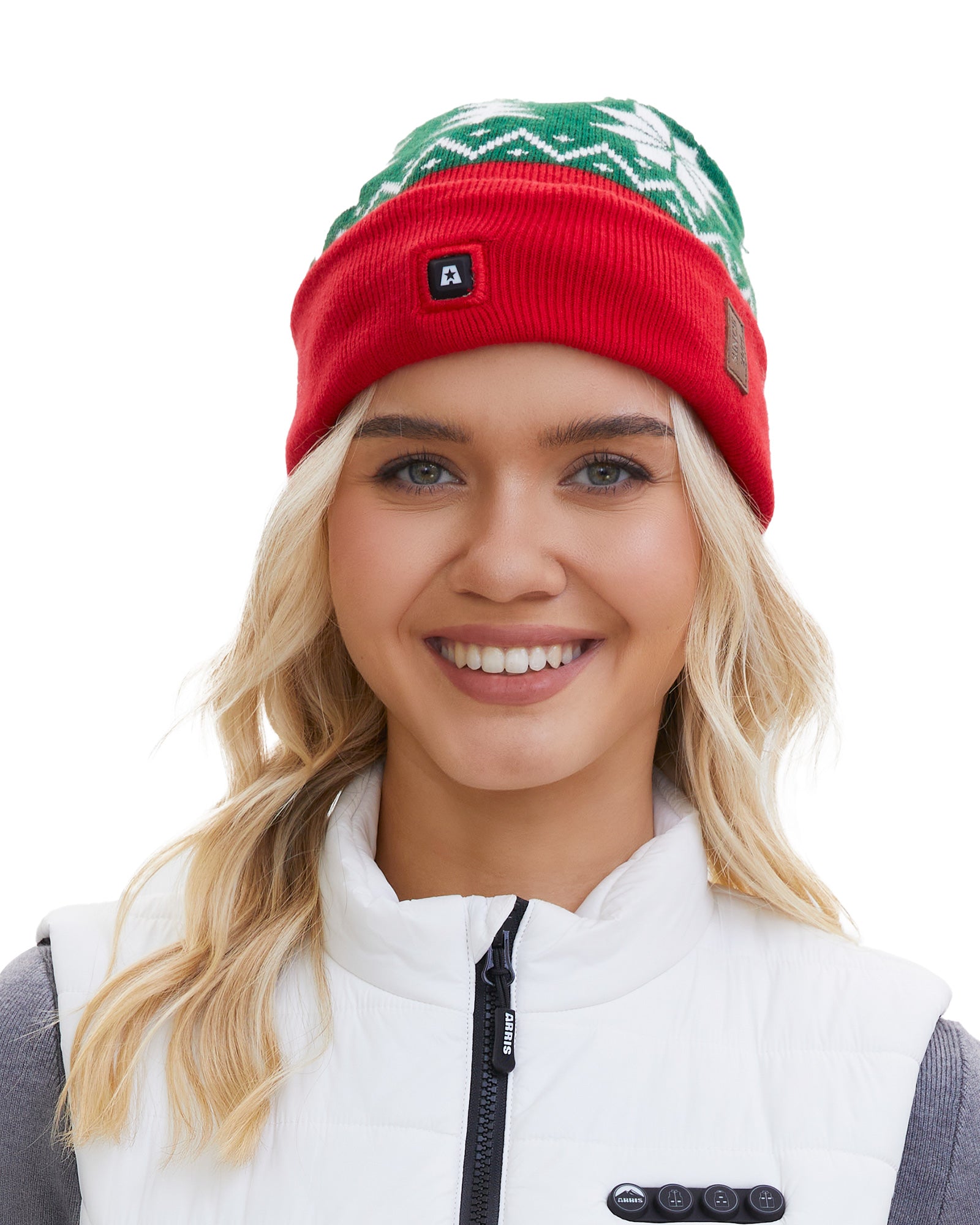 ARRIS Christmas Heated Hat Rechargeable Heated Beanie (Holiday Edition)